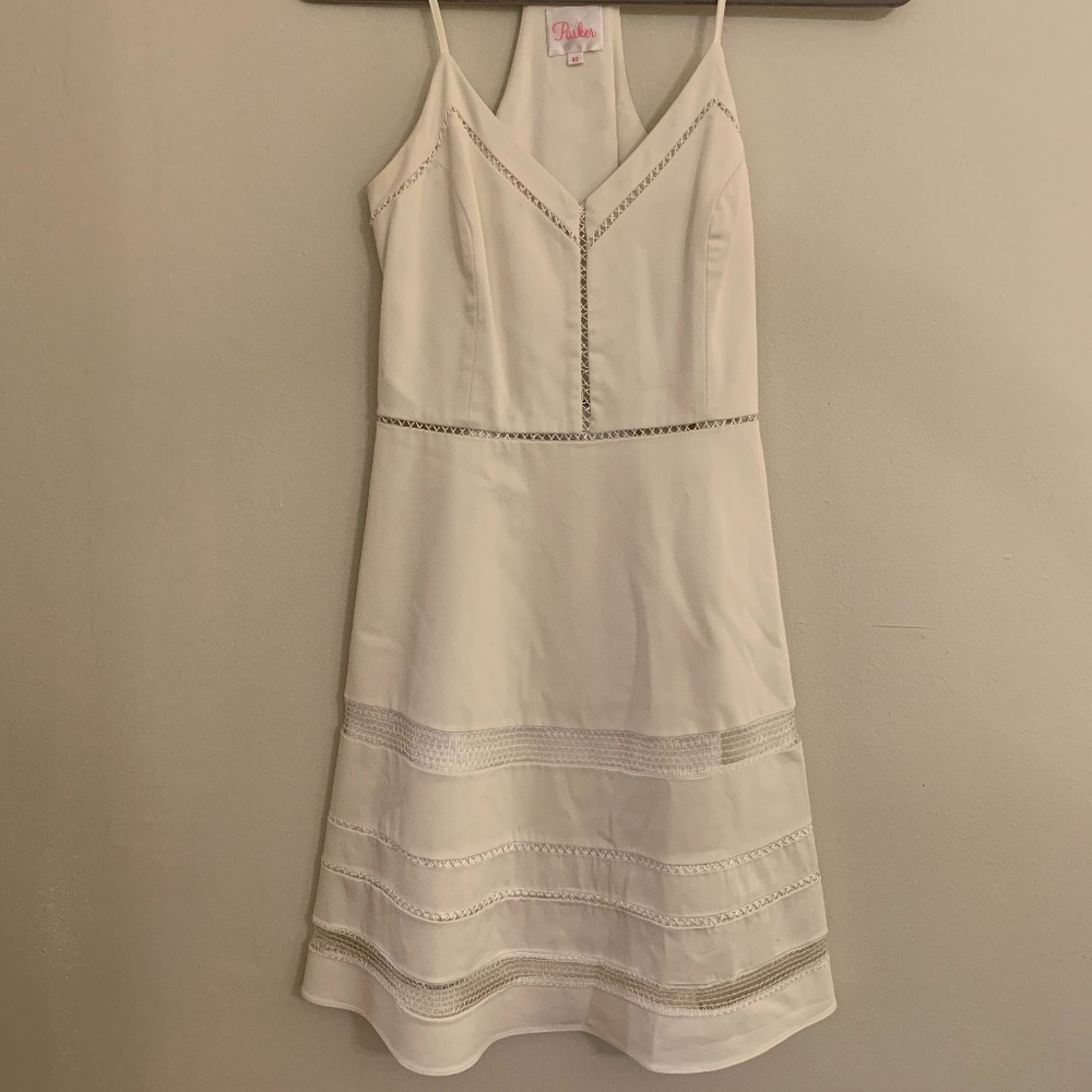 Parker White Spaghetti Strap Dress